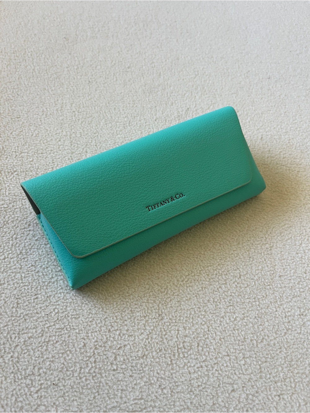 Tiffany & Co Tiffany Blue Leather Glasses Case Magnetic Close Luxury Turquoise
